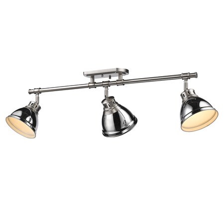 Golden Duncan Semi-Flush - Track Light 3602-3SF PW-CH